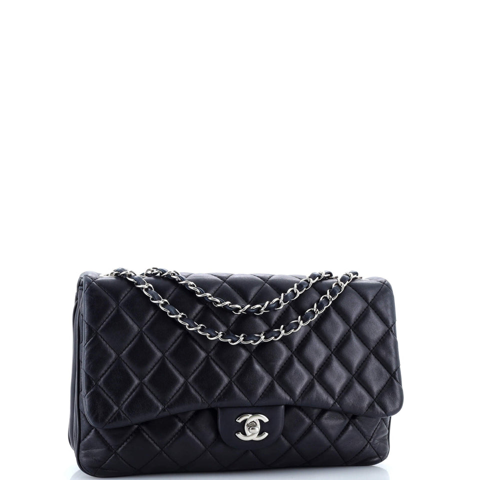 3 Flap Bag NM Quilted Lambskin Jumbo