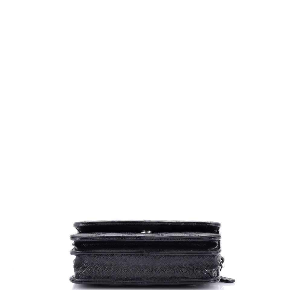 Wallet on Chain Quilted Caviar Mini