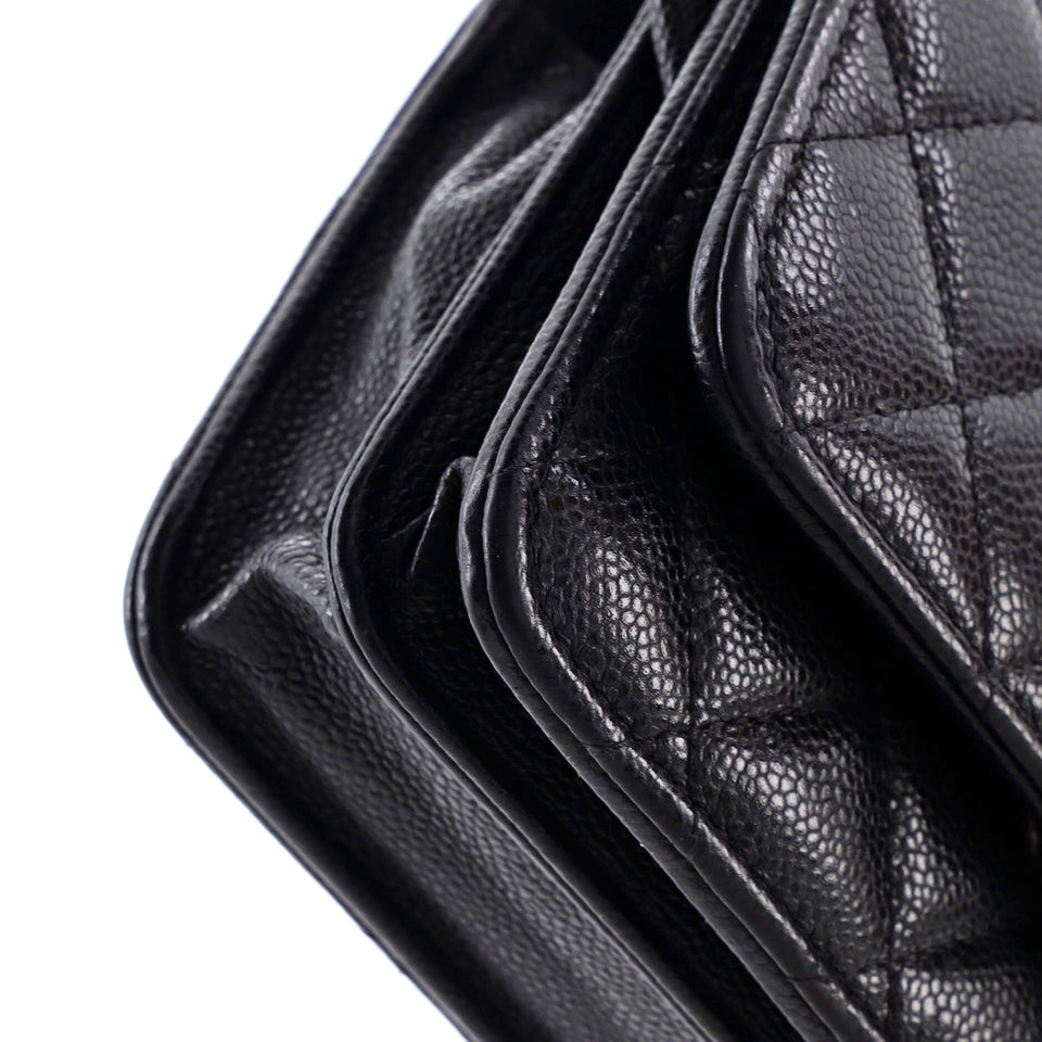 Wallet on Chain Quilted Caviar Mini