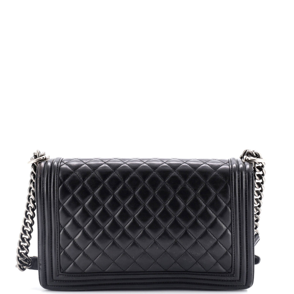 Boy Flap Bag Quilted Calfskin New Medium