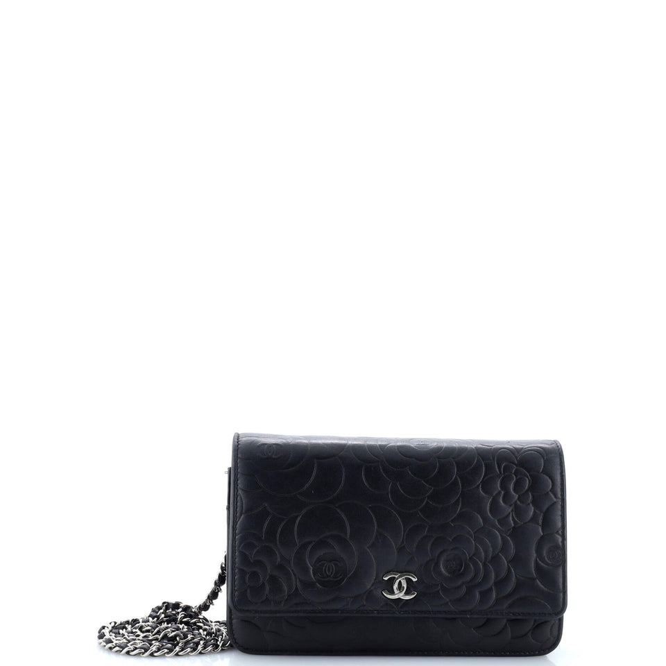 Wallet on Chain Camellia Lambskin