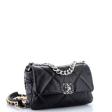 19 Flap Bag Quilted Leather Medium