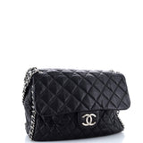 Chain Around Flap Bag Quilted Leather Maxi