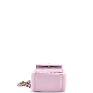 Classic CC Chain Pocket Backpack Quilted Caviar Mini