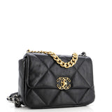 19 Flap Bag Quilted Leather Medium