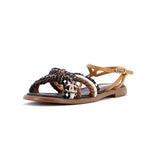 Women's CC Chain Sandals Braided Cord