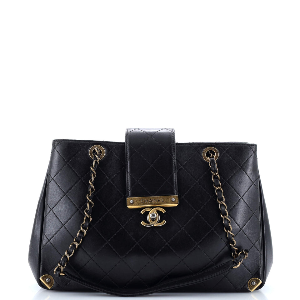 Around The Corner Shopping Tote Quilted Lambskin Medium