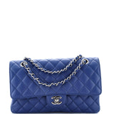 Classic Double Flap Bag Quilted Caviar Medium