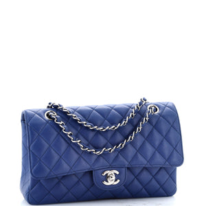 Classic Double Flap Bag Quilted Caviar Medium