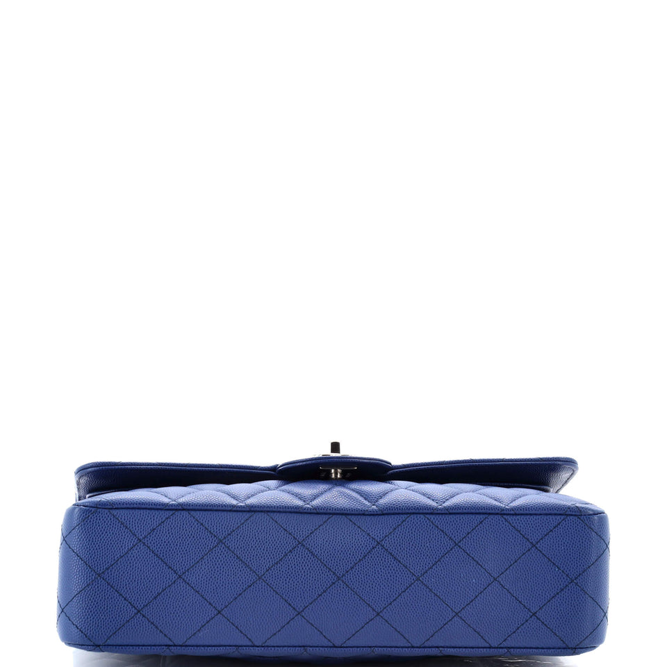 Classic Double Flap Bag Quilted Caviar Medium