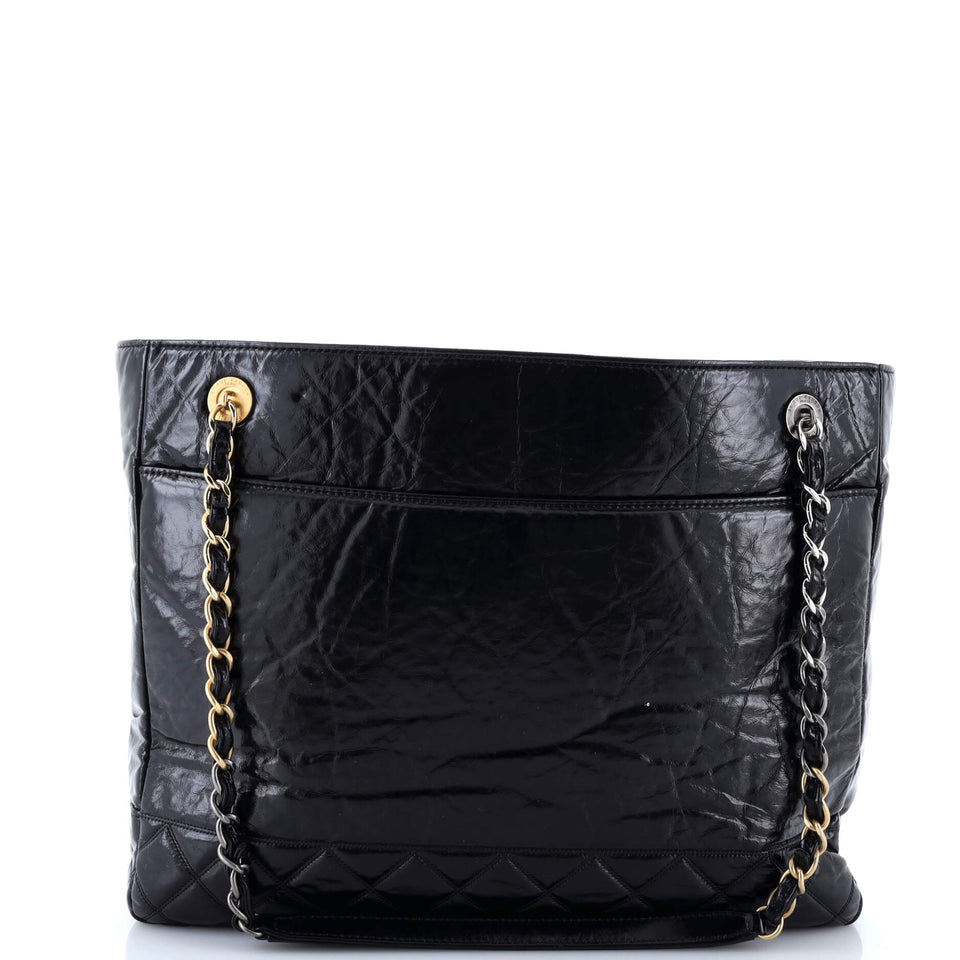 Paris-31 Rue Cambon Timeless CC Shopping Tote Quilted Shiny Aged Calfskin Large