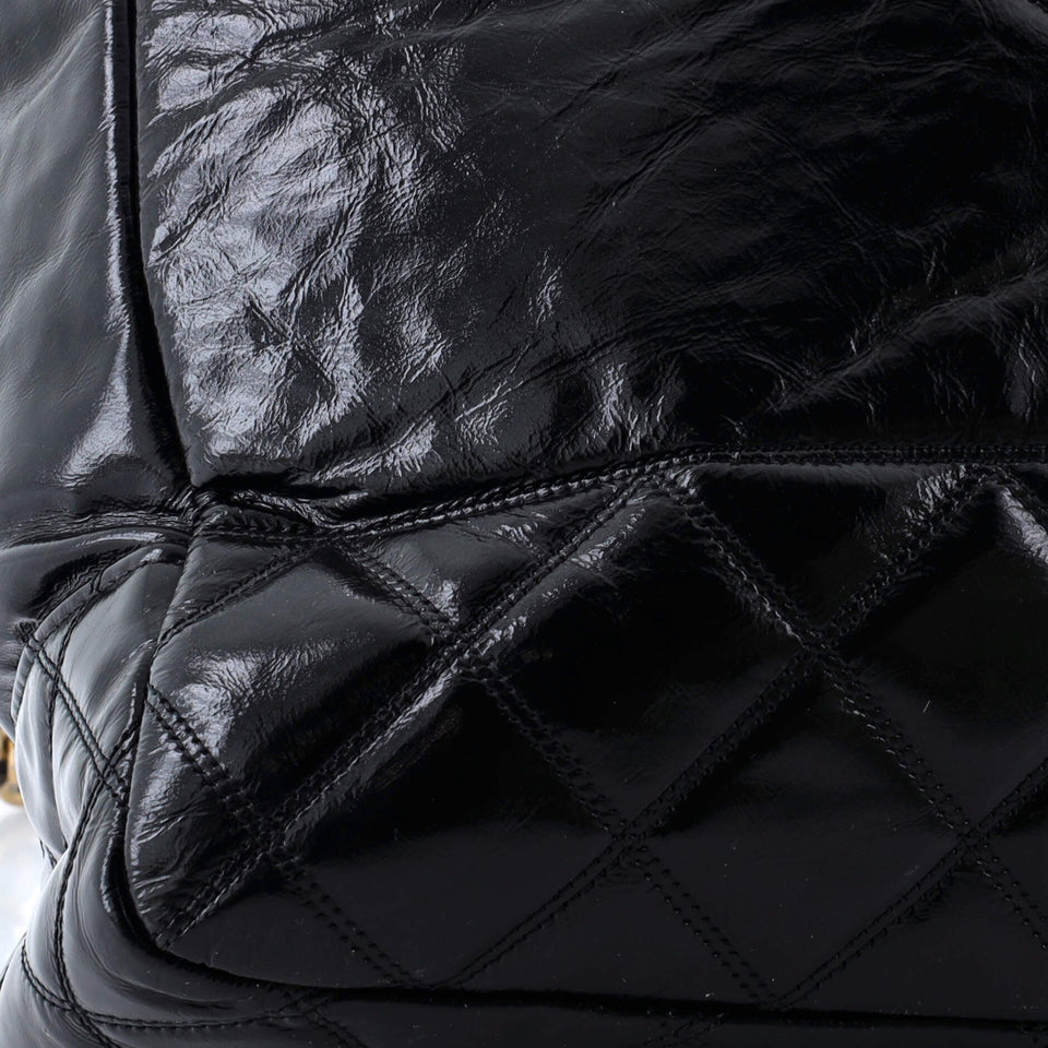 Paris-31 Rue Cambon Timeless CC Shopping Tote Quilted Shiny Aged Calfskin Large