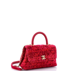 Coco Top Handle Bag Quilted Tweed Mini