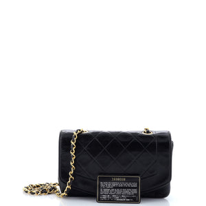 Vintage Diana Flap Bag Quilted Lambskin Small