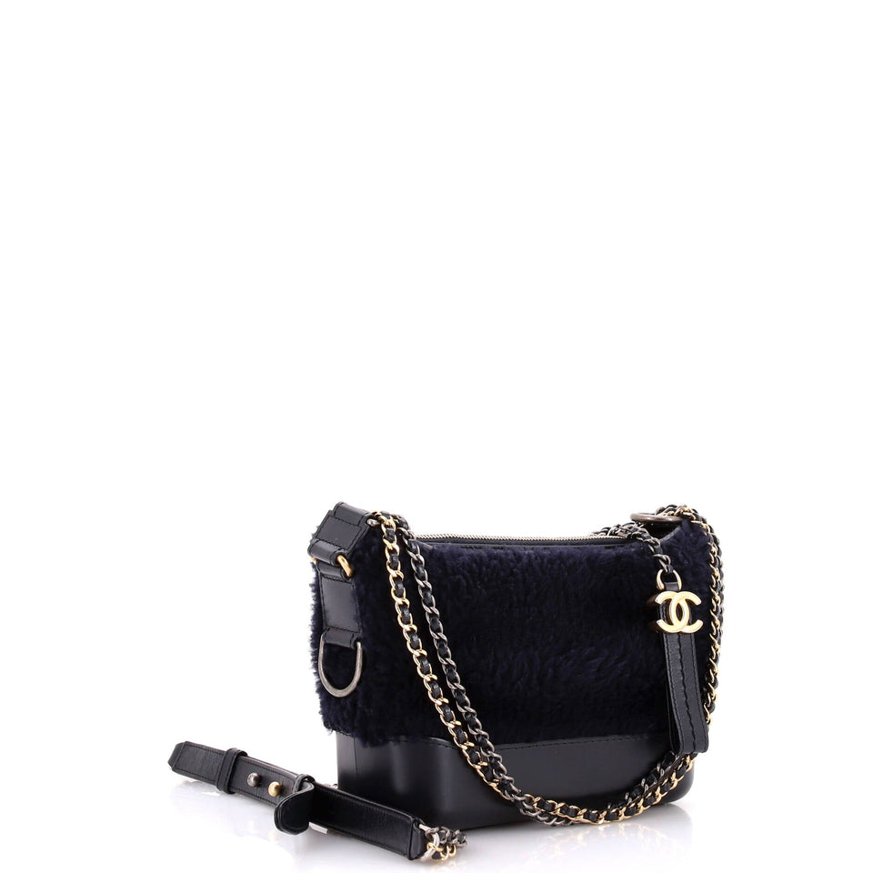 Gabrielle Hobo Shearling and Leather Small