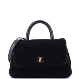 Coco Top Handle Bag Shearling Small