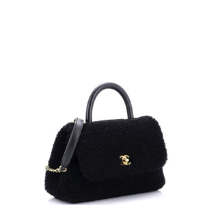 Coco Top Handle Bag Shearling Small