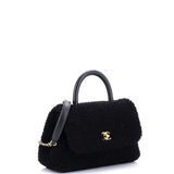 Coco Top Handle Bag Shearling Small