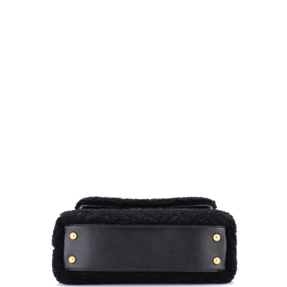 Coco Top Handle Bag Shearling Small