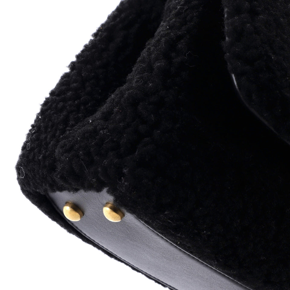 Coco Top Handle Bag Shearling Small
