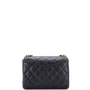 Coco First Flap Bag Quilted Caviar Mini