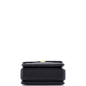 Coco First Flap Bag Quilted Caviar Mini