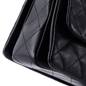 Coco First Flap Bag Quilted Caviar Mini