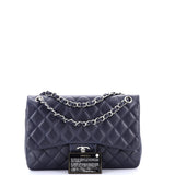 Classic Double Flap Bag Quilted Caviar Jumbo