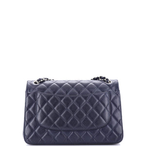 Classic Double Flap Bag Quilted Caviar Jumbo
