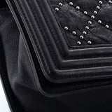 Boy Flap Bag Studded Quilted Distressed Calfskin Old Medium