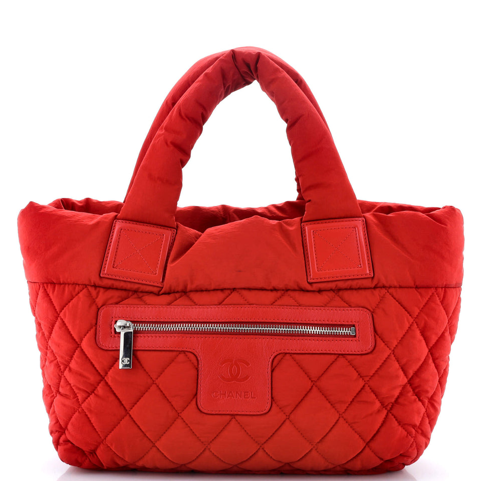 Coco Cocoon Zipped Tote Quilted Nylon Large