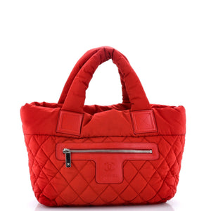 Coco Cocoon Zipped Tote Quilted Nylon Large