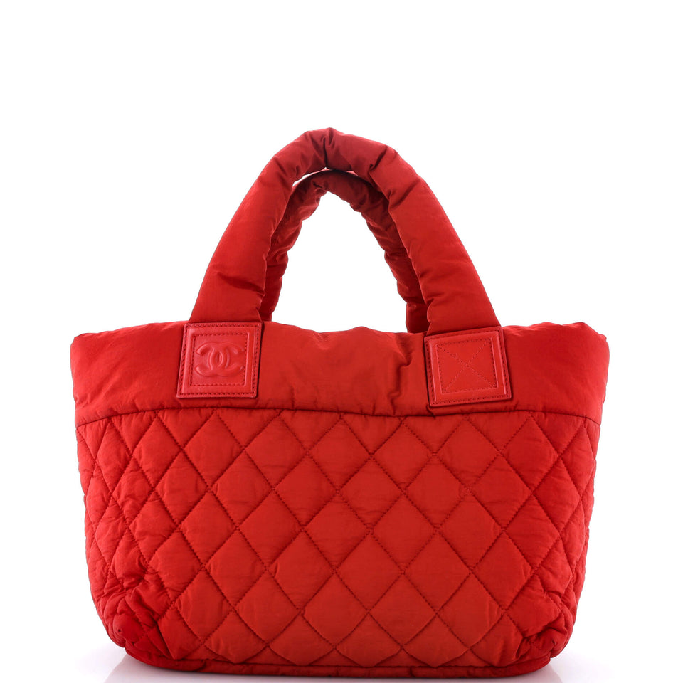 Coco Cocoon Zipped Tote Quilted Nylon Large