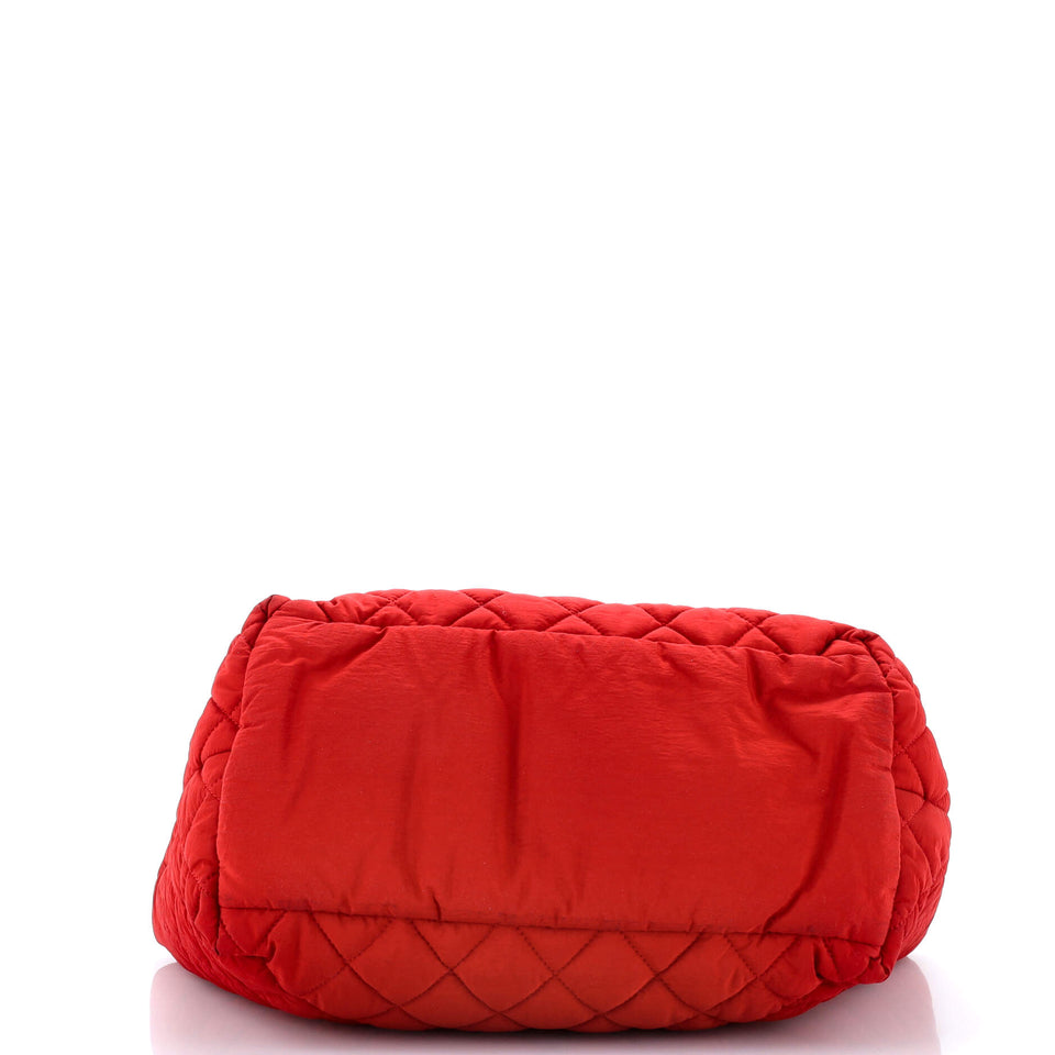 Coco Cocoon Zipped Tote Quilted Nylon Large