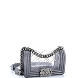 Boy Flap Bag Quilted PVC and Calfskin Small