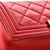 Stitch Boy Flap Bag Quilted Calfskin Old Medium