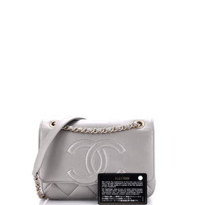 Timeless CC Scalloped Chain Flap Bag Quilted Lambskin Small