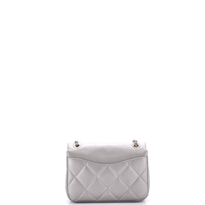 Timeless CC Scalloped Chain Flap Bag Quilted Lambskin Small