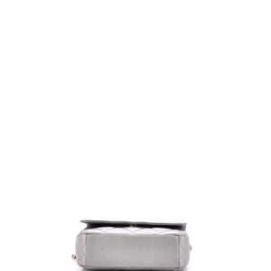 Timeless CC Scalloped Chain Flap Bag Quilted Lambskin Small