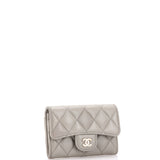 Classic Flap Card Case Quilted Lambskin