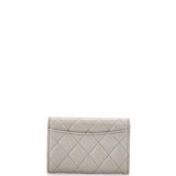 Classic Flap Card Case Quilted Lambskin
