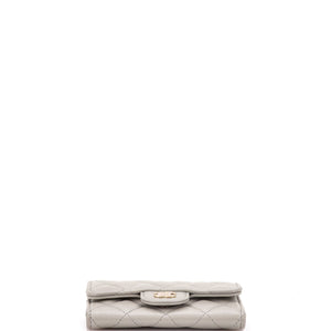 Classic Flap Card Case Quilted Lambskin