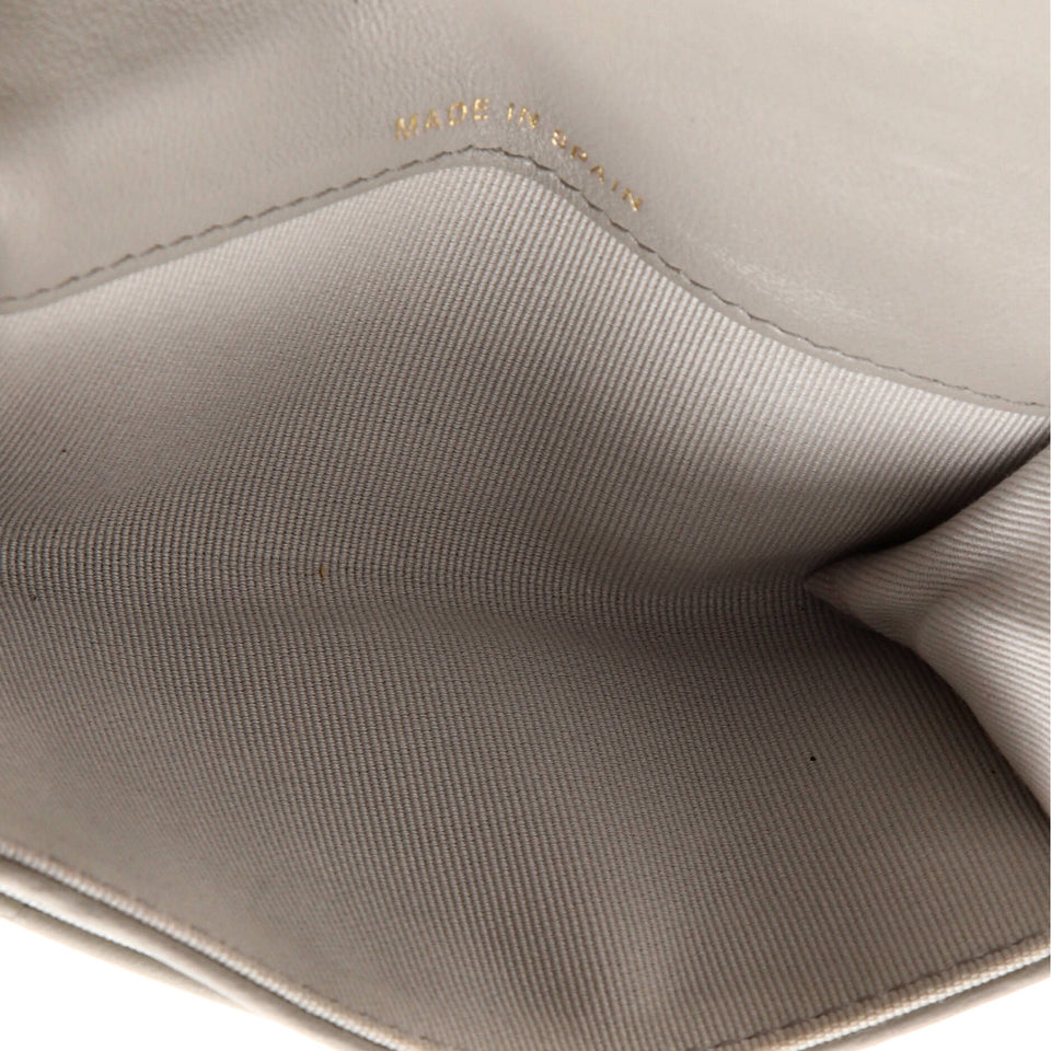 Classic Flap Card Case Quilted Lambskin