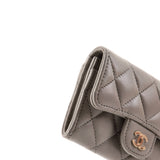 Classic Flap Card Case Quilted Lambskin