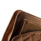 Chain Handle Flap Bag Quilted Calfskin with Caviar Small
