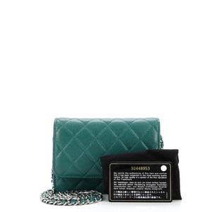 Wallet on Chain Quilted Caviar Mini