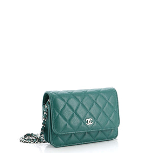 Wallet on Chain Quilted Caviar Mini
