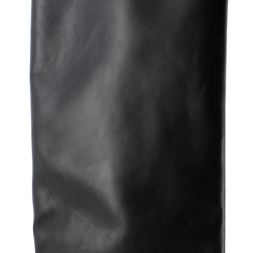 Women's CC Chain Knee High Riding Boots Leather