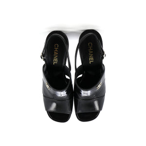 Women's CC Slingback Platform Sandals Patent