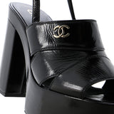 Women's CC Slingback Platform Sandals Patent